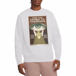 Star Trek Unisex Adult The Original Series Episode 49 Sweatshirt - XXL, White
