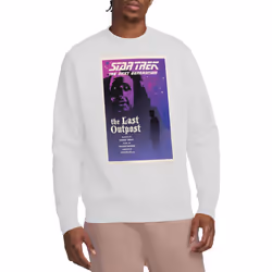 Star Trek Unisex Adult The Next Generation Season 1 Episode 5 Sweatshirt - XXL, White