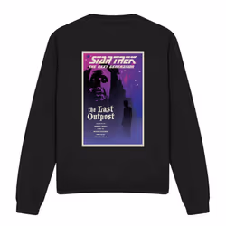 Star Trek Unisex Adult The Next Generation Season 1 Episode 5 Sweatshirt - S, Black