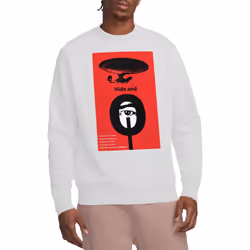 Star Trek Unisex Adult The Next Generation Season 1 Episode 10 Sweatshirt - XXL, White