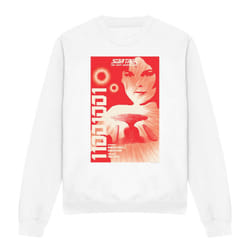 Star Trek Unisex Adult The Next Generation Season 1 Episode 15 Sweatshirt - L, White