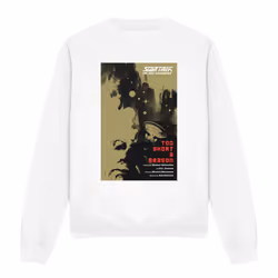 Star Trek Unisex Adult The Next Generation Season 1 Episode 16 Sweatshirt - XXL, White