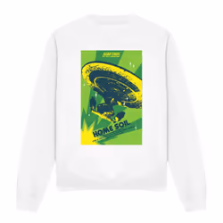 Star Trek Unisex Adult The Next Generation Season 1 Episode 18 Sweatshirt - S, White
