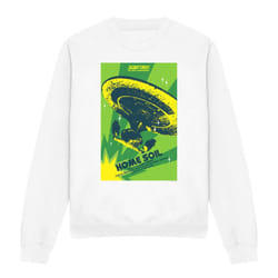 Star Trek Unisex Adult The Next Generation Season 1 Episode 18 Sweatshirt - S, White