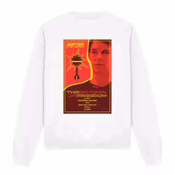 Star Trek Unisex Adult The Next Generation Season 1 Episode 21 Sweatshirt - XXL, White