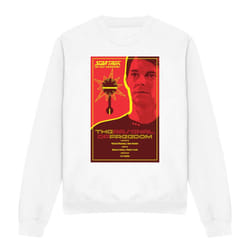 Star Trek Unisex Adult The Next Generation Season 1 Episode 21 Sweatshirt - XXL, White