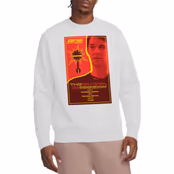 Star Trek Unisex Adult The Next Generation Season 1 Episode 21 Sweatshirt - XXL, White