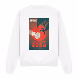 Star Trek Unisex Adult The Next Generation Season 1 Episode 26 Sweatshirt - XXL, White