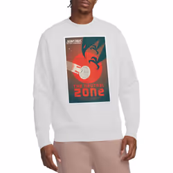 Star Trek Unisex Adult The Next Generation Season 1 Episode 26 Sweatshirt - XXL, White