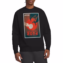 Star Trek Unisex Adult The Next Generation Season 1 Episode 26 Sweatshirt - XXL, Black