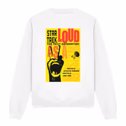 Star Trek Unisex Adult The Next Generation Season 2 Episode 5 Sweatshirt - M, White