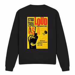 Star Trek Unisex Adult The Next Generation Season 2 Episode 5 Sweatshirt - M, Black