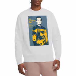 Star Trek Unisex Adult The Next Generation Season 2 Episode 6 Sweatshirt - M, White
