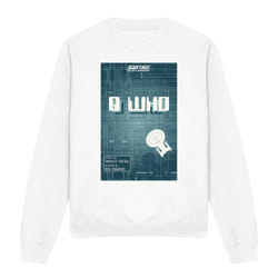 Star Trek Unisex Adult The Next Generation Season 2 Episode 16 Sweatshirt - S, White