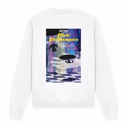 Star Trek Unisex Adult The Next Generation Season 2 Episode 21 Sweatshirt - XL, White