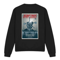 Star Trek Unisex Adult The Next Generation Season 3 Episode 1 Sweatshirt - S, Black