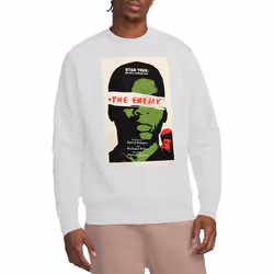 Star Trek Unisex Adult The Next Generation Season 3 Episode 7 Sweatshirt - L, White