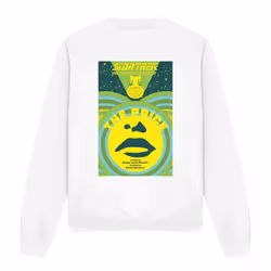 Star Trek Unisex Adult The Next Generation Season 3 Episode 8 Sweatshirt - S, White