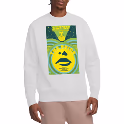 Star Trek Unisex Adult The Next Generation Season 3 Episode 8 Sweatshirt - S, White