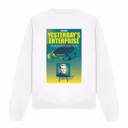 Star Trek Unisex Adult The Next Generation Season 3 Episode 15 Sweatshirt - XL, White