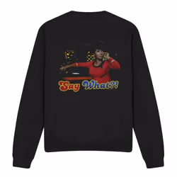 Star Trek Unisex Adult Say What Sweatshirt - S, Black