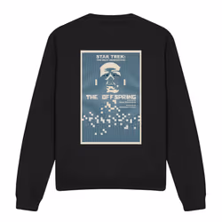 Star Trek Unisex Adult The Next Generation Season 3 Episode 16 Sweatshirt - L, Black