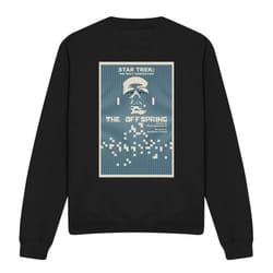 Star Trek Unisex Adult The Next Generation Season 3 Episode 16 Sweatshirt - XL, Black