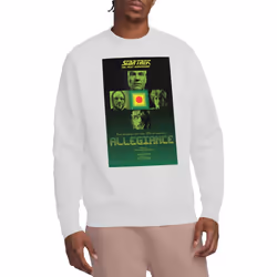 Star Trek Unisex Adult The Next Generation Season 3 Episode 18 Sweatshirt - XL, White