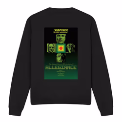 Star Trek Unisex Adult The Next Generation Season 3 Episode 18 Sweatshirt - S, Black