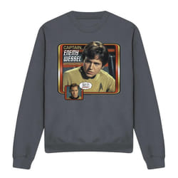 Star Trek Unisex Adult Enemy Wessel Sweatshirt - M, Charcoal