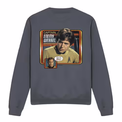 Star Trek Unisex Adult Enemy Wessel Sweatshirt - L, Charcoal