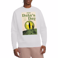 Star Trek Unisex Adult The Next Generation Season 4 Episode 11 Sweatshirt - XXL, White