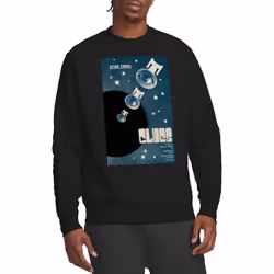 Star Trek Unisex Adult The Next Generation Season 4 Episode 14 Sweatshirt - S, Black
