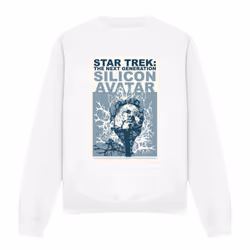 Star Trek Unisex Adult The Next Generation Season 5 Episode 4 Sweatshirt - XL, White