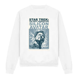 Star Trek Unisex Adult The Next Generation Season 5 Episode 4 Sweatshirt - XL, White