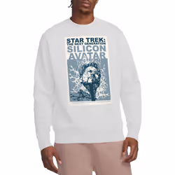 Star Trek Unisex Adult The Next Generation Season 5 Episode 4 Sweatshirt - XL, White