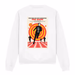 Star Trek Unisex Adult The Next Generation Season 5 Episode 6 Sweatshirt - XXL, White