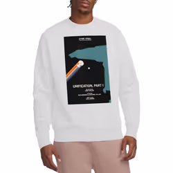 Star Trek Unisex Adult The Next Generation Season 5 Episode 7 Sweatshirt - M, White