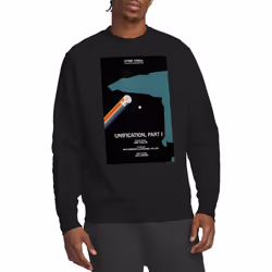 Star Trek Unisex Adult The Next Generation Season 5 Episode 7 Sweatshirt - M, Black