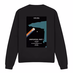 Star Trek Unisex Adult The Next Generation Season 5 Episode 7 Sweatshirt - L, Black