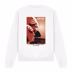 Star Trek Unisex Adult The Next Generation Season 5 Episode 10 Sweatshirt - M, White