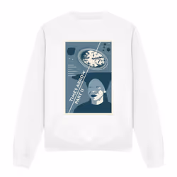 Star Trek Unisex Adult The Next Generation Season 6 Episode 1 Sweatshirt - XXL, White