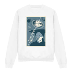Star Trek Unisex Adult The Next Generation Season 6 Episode 1 Sweatshirt - XXL, White