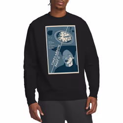 Star Trek Unisex Adult The Next Generation Season 6 Episode 1 Sweatshirt - S, Black