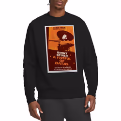 Star Trek Unisex Adult The Next Generation Season 6 Episode 8 Sweatshirt - XXL, Black