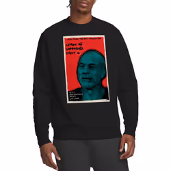 Star Trek Unisex Adult The Next Generation Season 6 Episode 11 Sweatshirt - M, Black