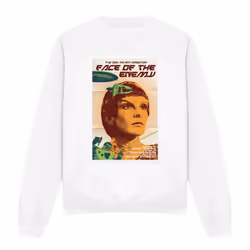 Star Trek Unisex Adult The Next Generation Season 6 Episode 14 Sweatshirt - XL, White