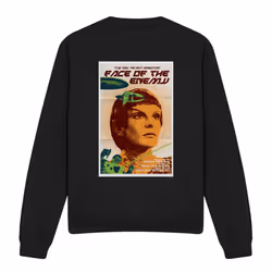Star Trek Unisex Adult The Next Generation Season 6 Episode 14 Sweatshirt - XL, Black