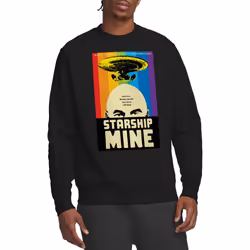 Star Trek Unisex Adult The Next Generation Season 6 Episode 18 Sweatshirt - L, Black