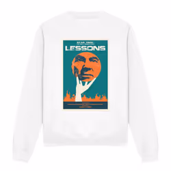 Star Trek Unisex Adult The Next Generation Season 6 Episode 19 Sweatshirt - S, White